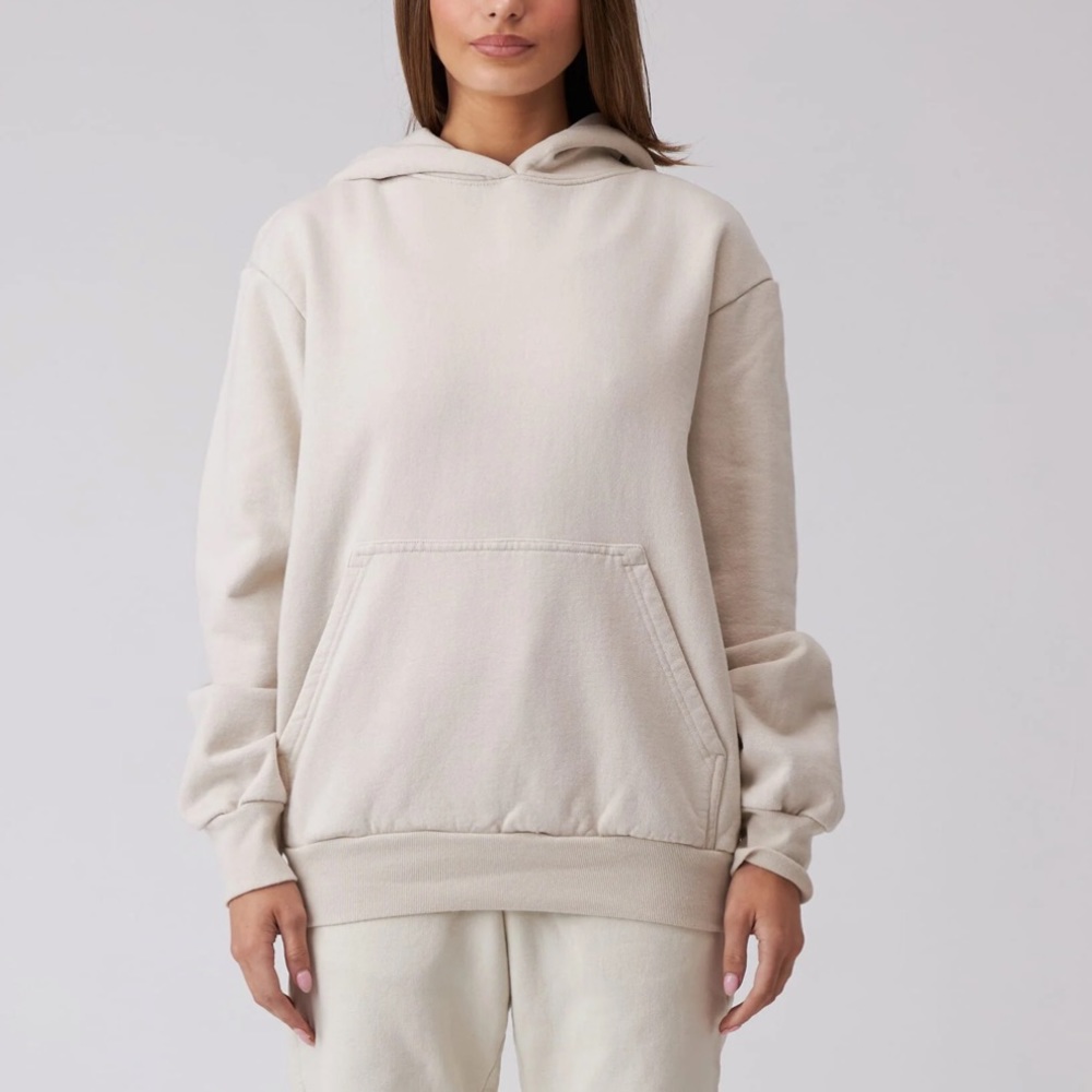 Talentless heavyweight hoodie in bone XL